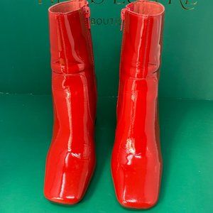 Jeffrey Campbell Red Ankle Boots